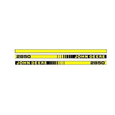 Kit d'autocollants «John Deere 2850» réf. L63292 pour John Deere Kit d'autocollants «John Deere 2850» réf. L63292 pour John Deere