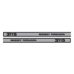 Kit d'autocollants «Massey Ferguson 3115» ref. 3900348M92 - Massey Ferguson