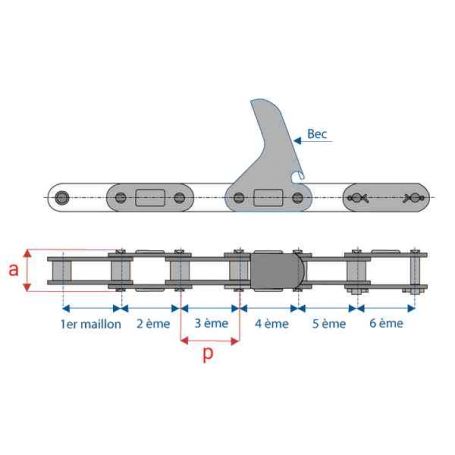 Chaîne 76 maillons sans fin / 7 becs - Stark Chaîne 76 maillons sans fin / 7 becs - Stark