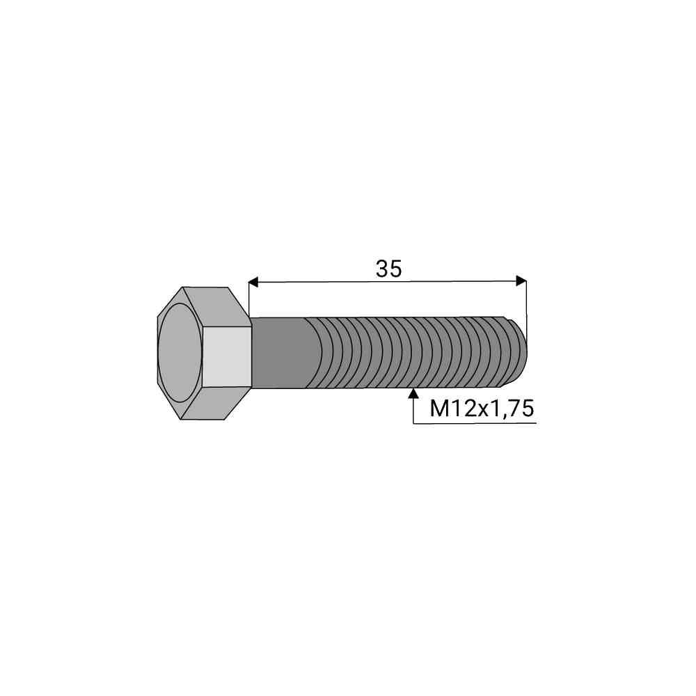 Vis de couteau broyeur RÉF. 626-12035 - NEW HOLLAND