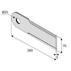 Couteau broyeur pour becs cueilleurs - CAPELLO Couteau broyeur pour becs cueilleurs - CAPELLO