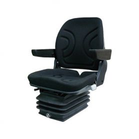 SIEGE TISSU NOIR SUSPENSION PNEUMATIQUE ET ACCOUDOIR