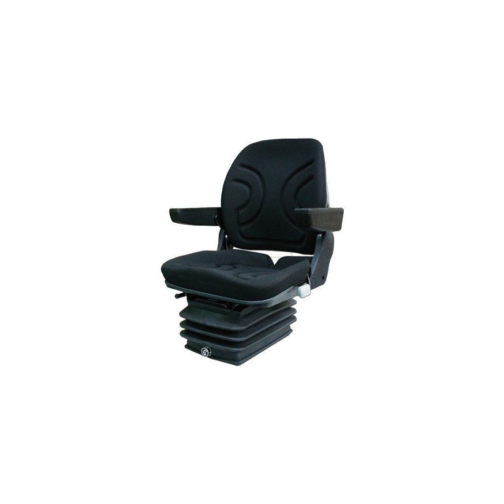 SIEGE TISSU NOIR SUSPENSION PNEUMATIQUE ET ACCOUDOIR