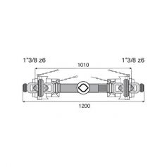 Transmission 2 joints Homocinétiques 23.8x61.3