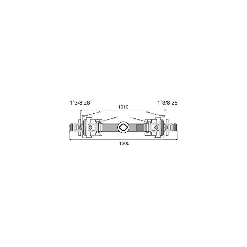 Transmission 2 joints Homocinétiques 23.8x61.3