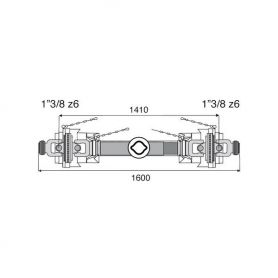 Transmission 2 joints Homocinétiques 23.8x61.3