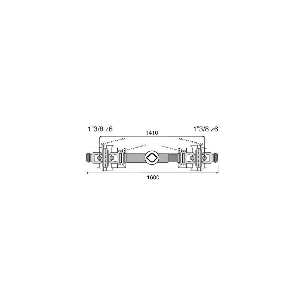 Transmission 2 joints Homocinétiques 23.8x61.3