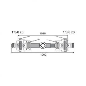 Transmission 2 joints Homocinétiques 27x74.6