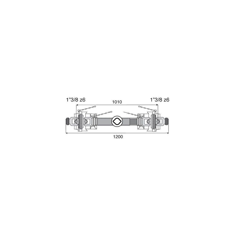 Transmission 2 joints Homocinétiques 27x74.6