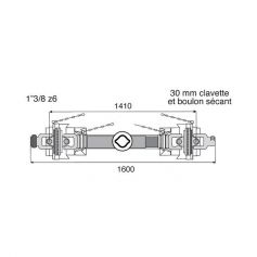 Transmission 2 joints Homocinétiques avec alésage 27x74.6