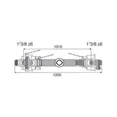 Transmission 1 joint Homocinétique + limiteur boulon 27x74.6