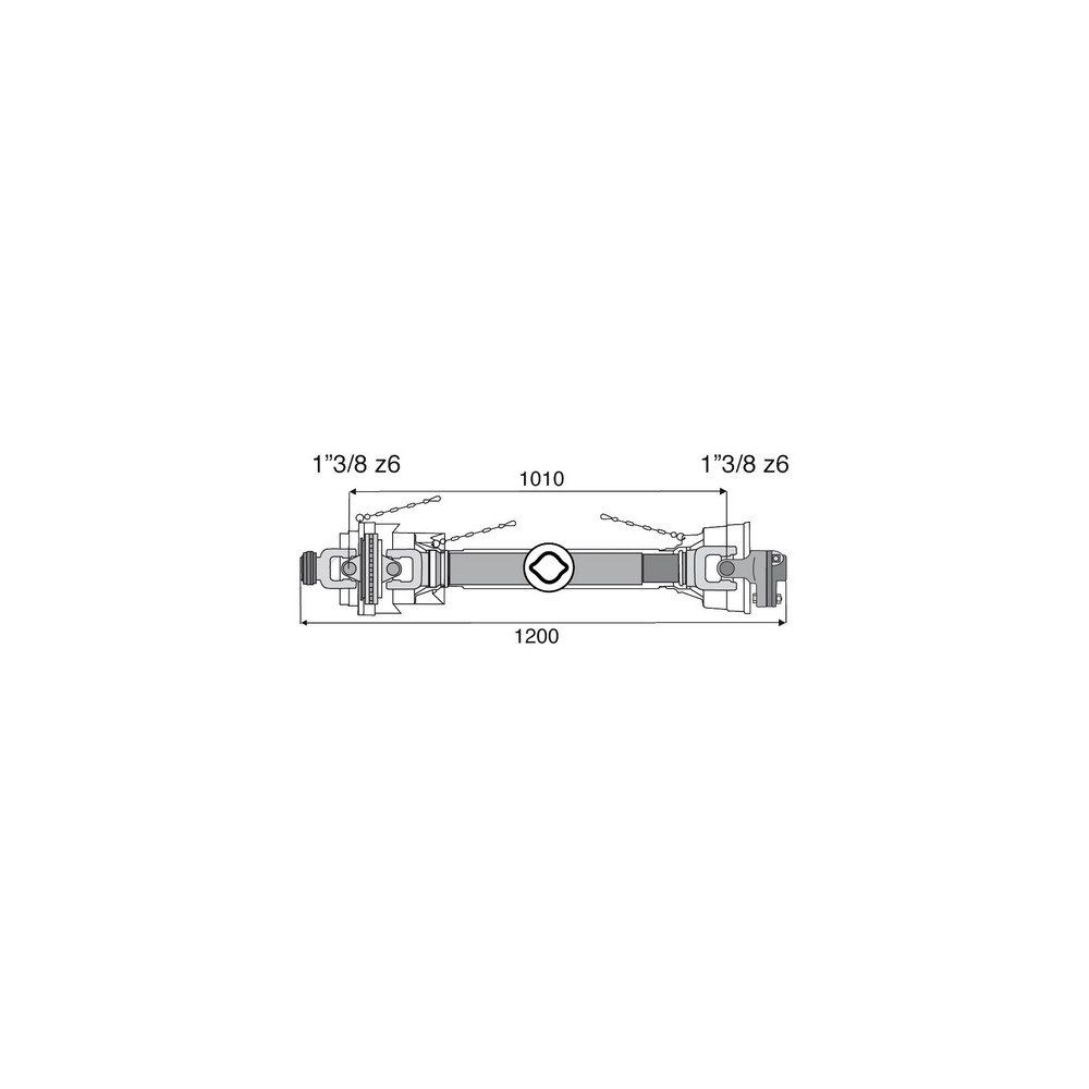 Transmission 1 joint Homocinétique + limiteur boulon 27x74.6