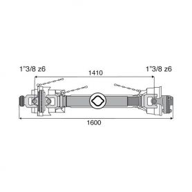 Transmission 1 joint Homocinétique + limiteur boulon 27x74.6