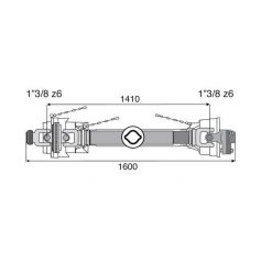 Transmission 1 joint Homocinétique + limiteur boulon 27x74.6