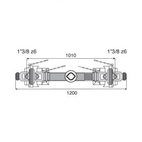 Transmission 2 joints Homocinétiques 27x74.6