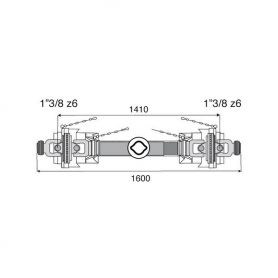 Transmission 2 joints Homocinétiques 27x74.6