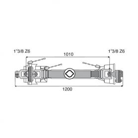 Transmission 1 joint Homocinétique + limiteur boulon 32x76
