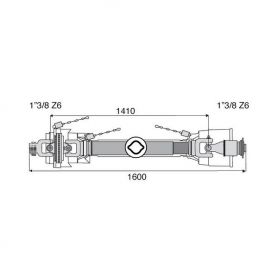 Transmission 1 joint Homocinétique + roue libre 32x76