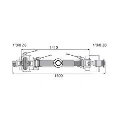 Transmission 1 joint Homocinétique + roue libre 32x76