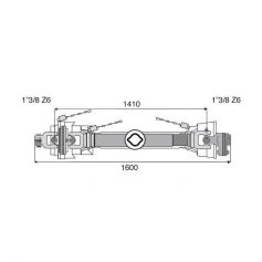 Transmission 1 joint Homocinétique + limiteur boulon 32x76