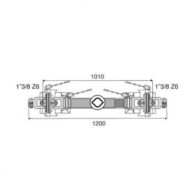 Transmission 2 joints Homocinétiques 32x76