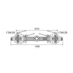 Transmission 2 joints Homocinétiques 32x76