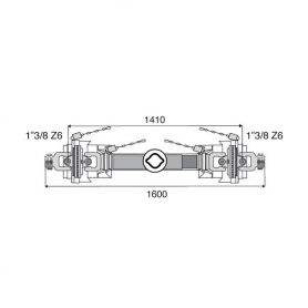 Transmission 2 joints Homocinétiques 32x76
