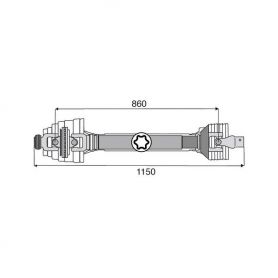 Transmission 1 joint Homocinétique POWER DRIVE 36x89