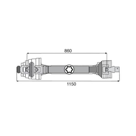 Transmission 1 joint Homocinétique POWER DRIVE 36x89