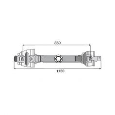 Transmission 1 joint Homocinétique POWER DRIVE 36x89