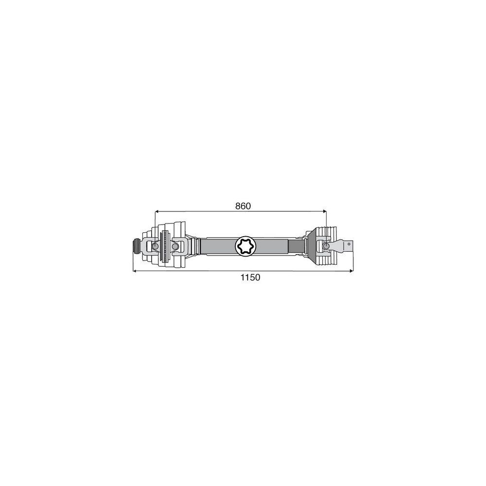Transmission 1 joint Homocinétique POWER DRIVE 36x89