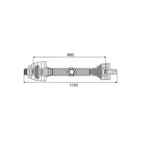 Transmission 1 joint Homocinétique POWER DRIVE 36x89