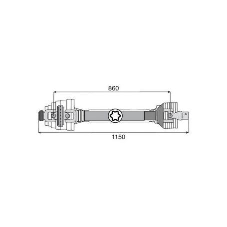 Transmission 1 joint Homocinétique POWER DRIVE 36x89