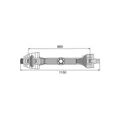 Transmission 1 joint Homocinétique POWER DRIVE 36x89