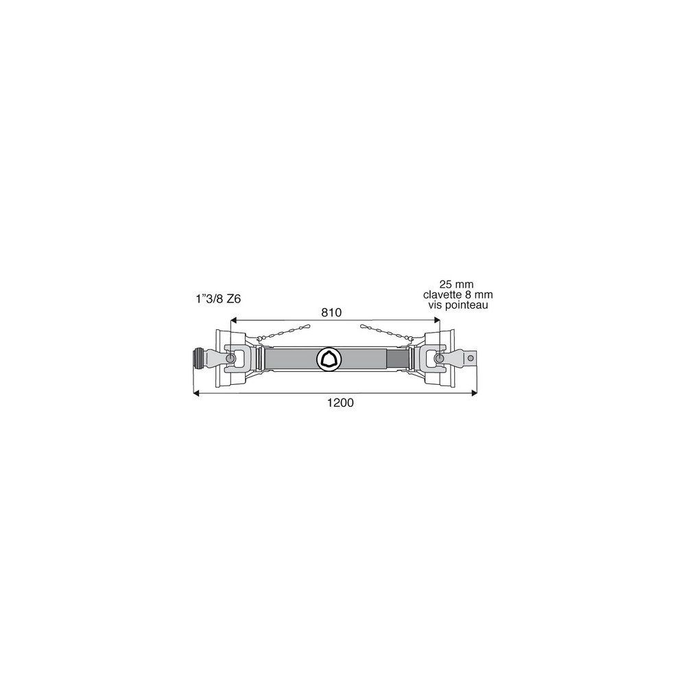 Transmission standard avec alésage 22x54