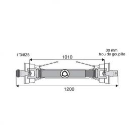 Transmission standard avec alésage 22x54