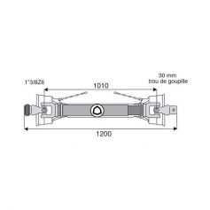 Transmission standard avec alésage 22x54