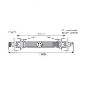 Transmission standard avec alésage 22x54