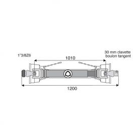 Transmission standard avec alésage 22x54