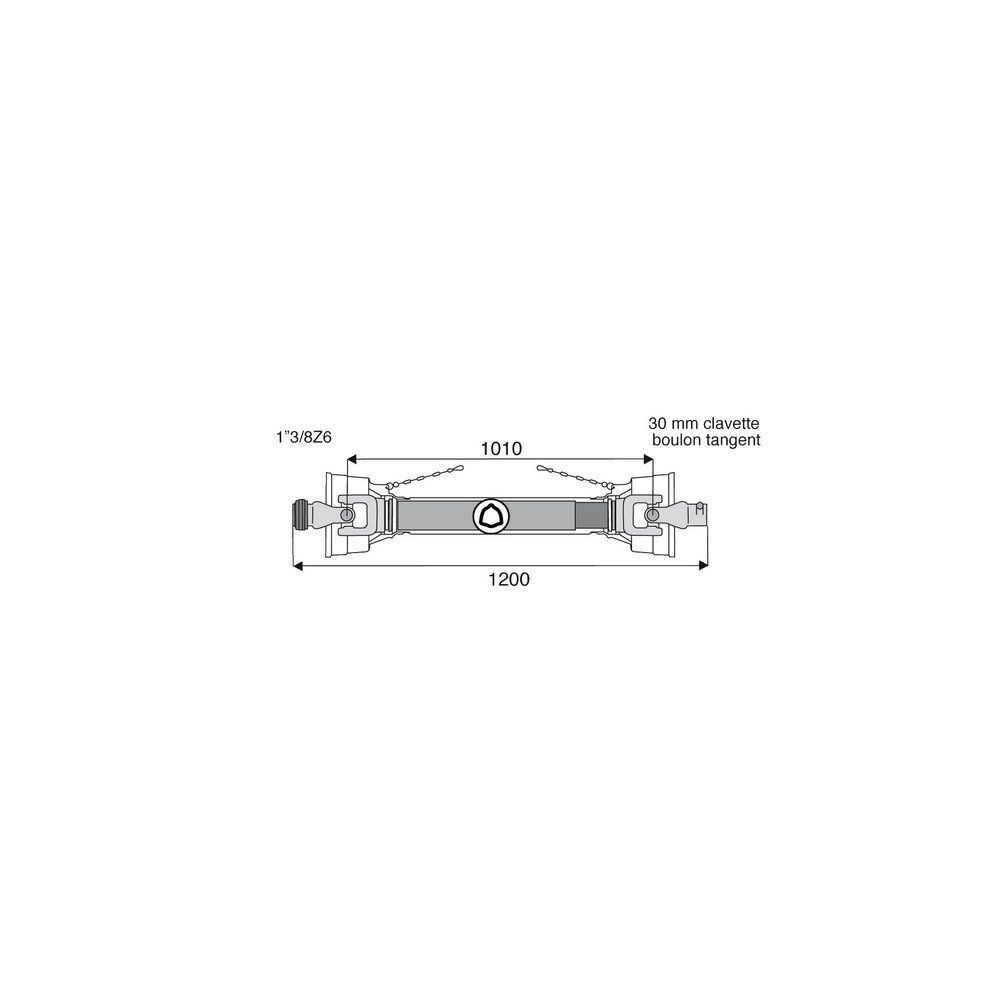 Transmission standard avec alésage 22x54