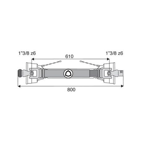 Transmission standard 23.8x61.3
