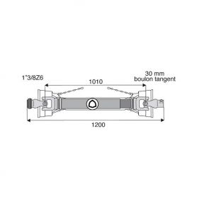Transmission standard avec alésage 23.8x61.3