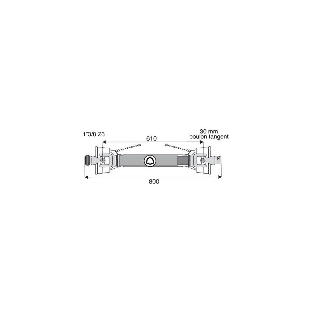 Transmission standard avec alésage 27x70