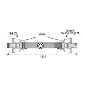 Transmission standard avec alésage 27x70
