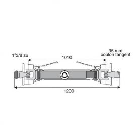 Transmission standard avec alésage 27x70