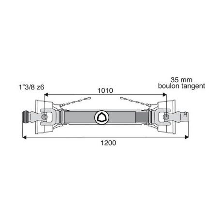 Transmission standard avec alésage 27x70