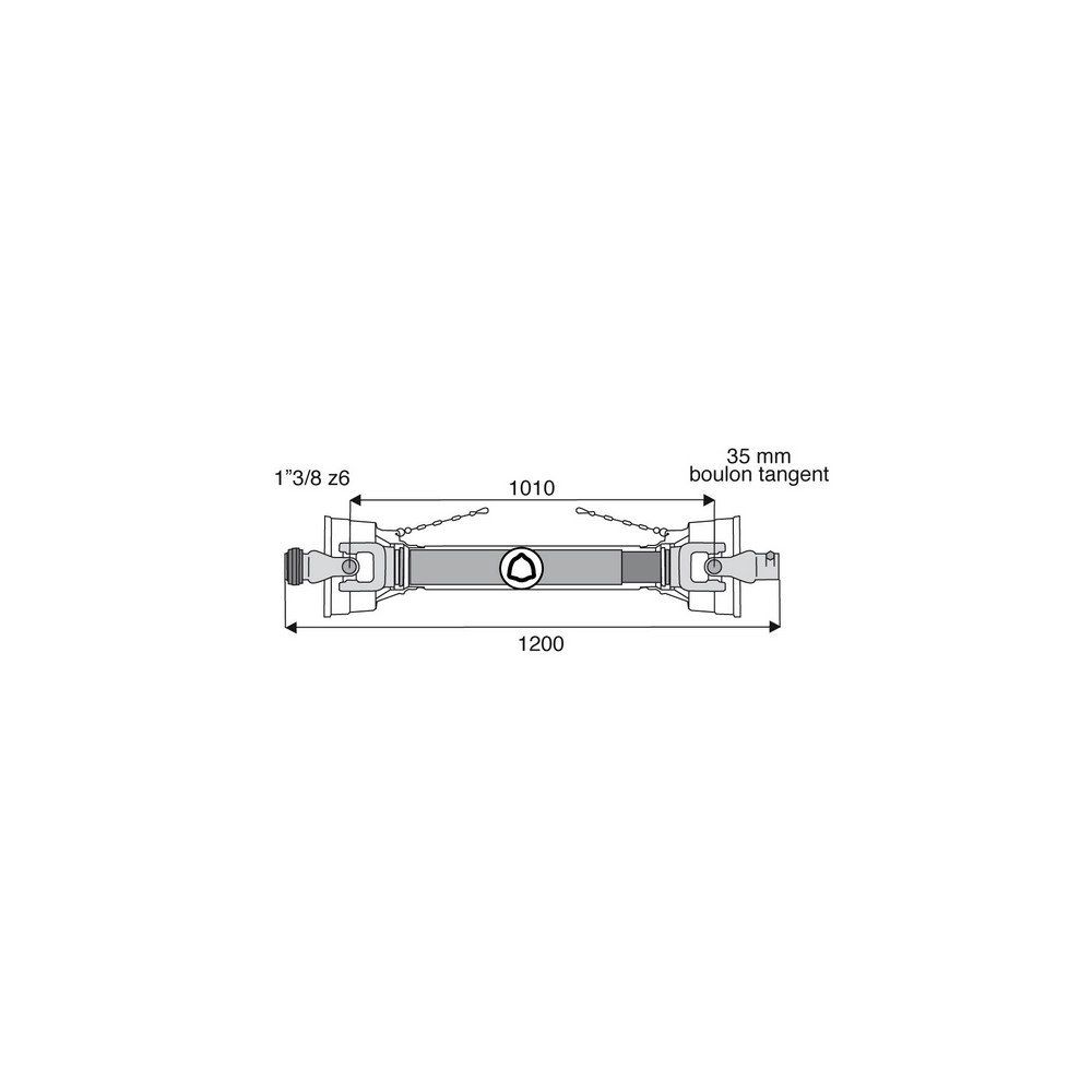 Transmission standard avec alésage 27x70