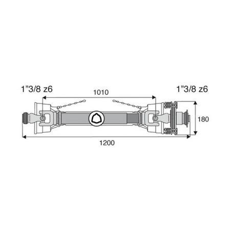 Transmission à sécurité et roue libre 27x74.6