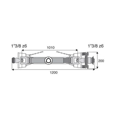 Transmission à sécurité et roue libre 30.2x80