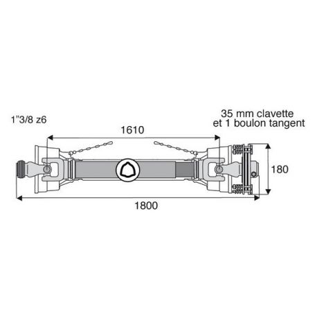 Transmission à sécurité 30.2x80